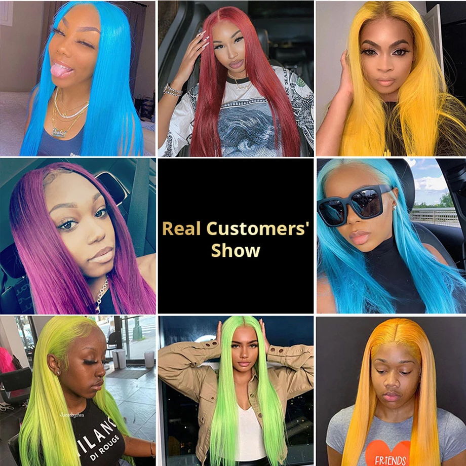 30 40 Inch 13x6 Hd Lace Straight Lace Frontal Wigs  Bone Straight Human Hair Wigs For Black Women 13x4 Glueless Brazilian Wigs