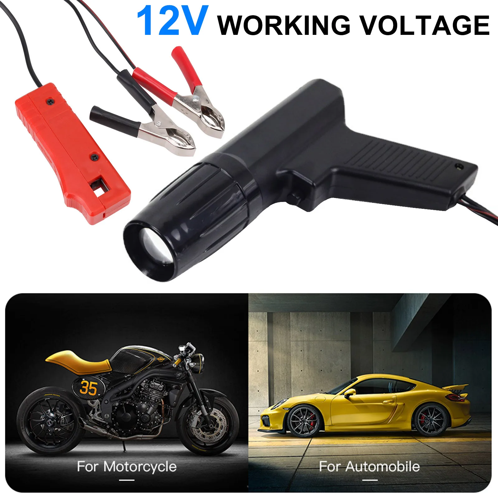 

Tl-122 Professional Strobe Lamp Inductive Petrol Engine 12V Ignition Timing Light For Car Motorcycle Marine