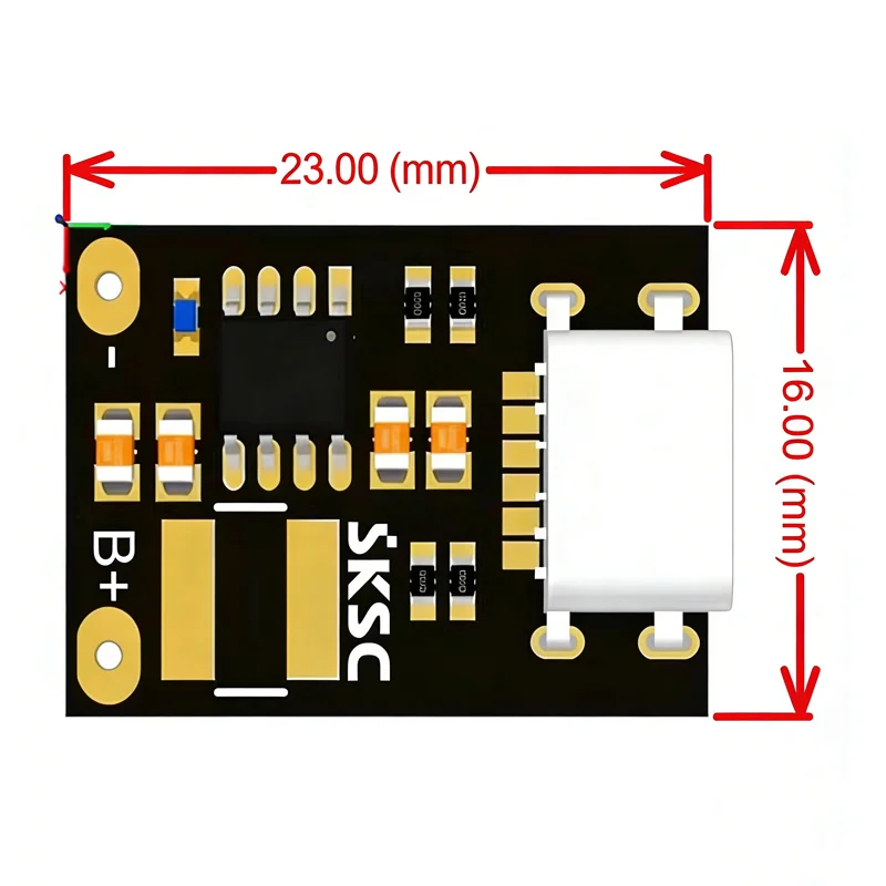 1S LiFePO4 Fast Charger Board SK3624 Module 2.4A Charging Current For 3.2V 3.6V Lithium Iron Phosphate Battery