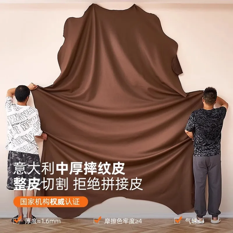 Sofa aus Rindsleder mit Rückenschicht