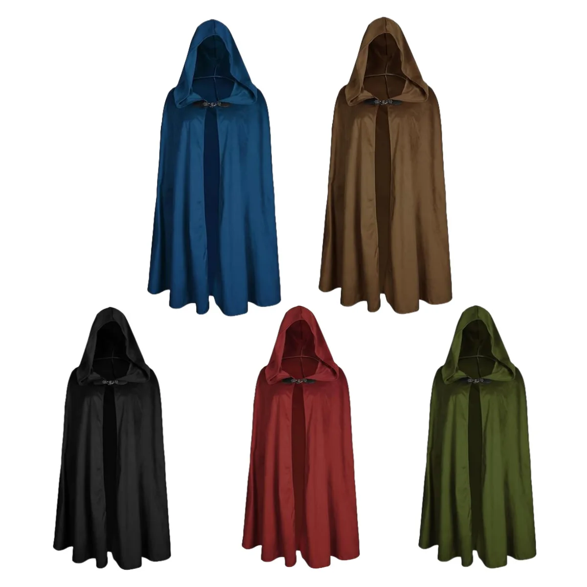

New Medieval Suede Cape Halloween LARP Velvet Cloak Stage Performance Costume