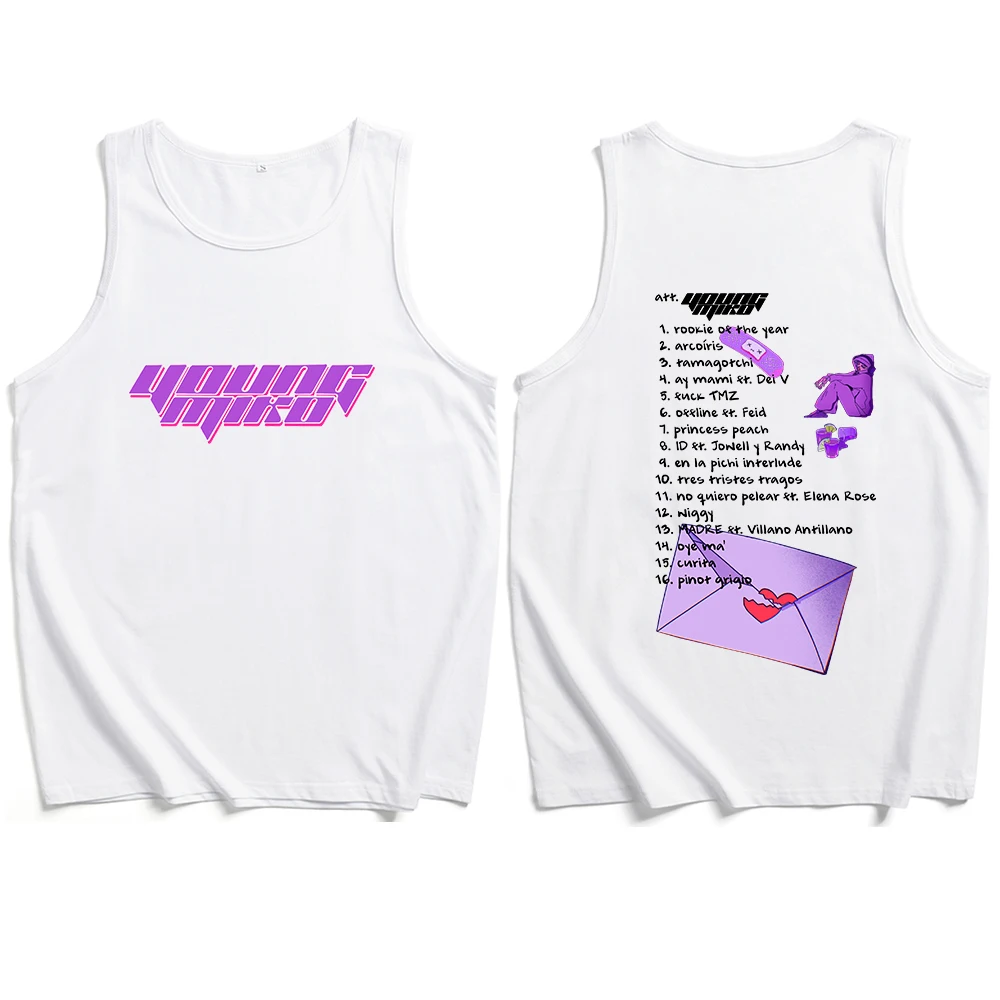 Young Miko Att 2024 Tank Tops Vest T-Shirt Man Woman Streetwear Tops Fans Gift Tops