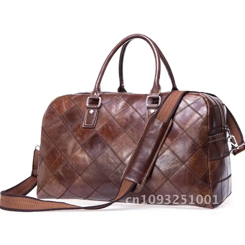 

Bag Leather Travel Genuine for Men Hand Luggage Travel Duffle Weekend Bag Bag women On Casual men Carry Luggage Big Bags