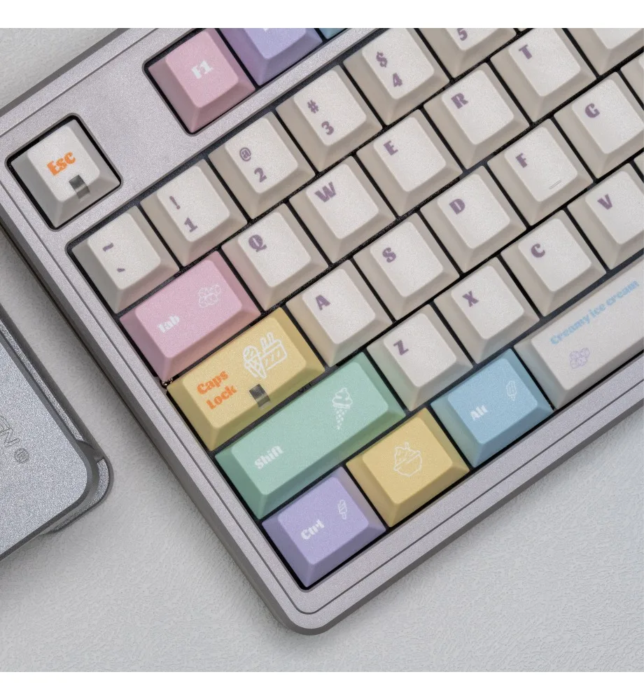 

Keycap personality sublimation PBT computer week cream ice cream keycap mechanical keyboard accessories cost-effective