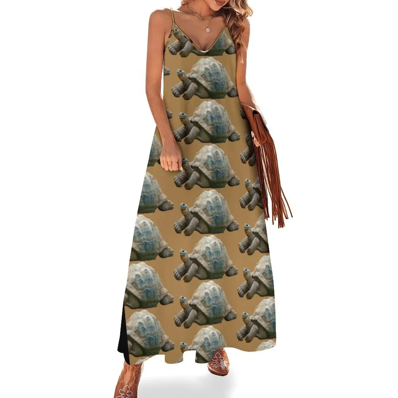 

Just Relaxing Giant Tortoise Sleeveless Dress elegant party dress for women 2025 Summer women's clothing Dress