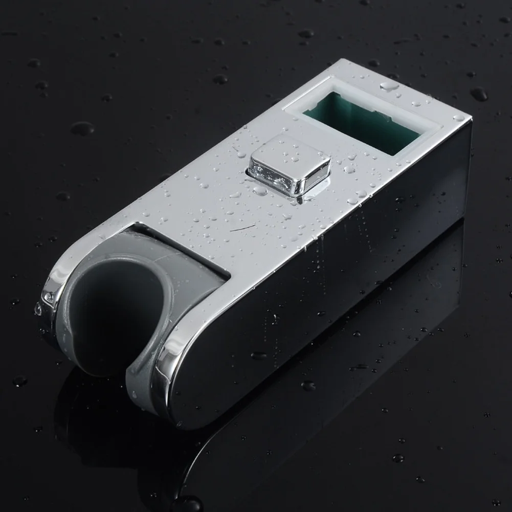 ABS Electroplated Chrome Shower Bracket Sliding Sleeve for 30x15mm Square Bar 360 Degree Adjustable Positioning