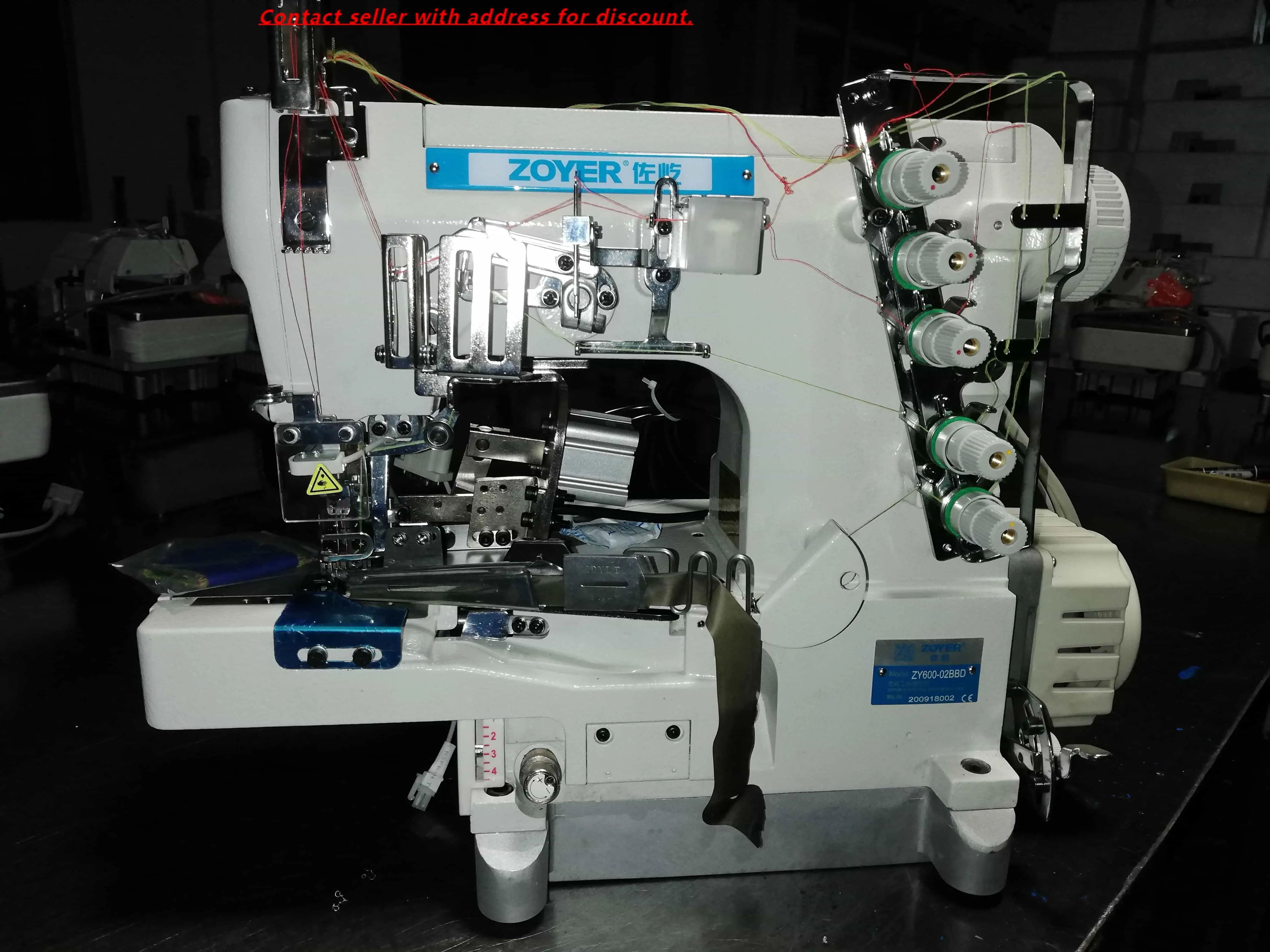 

ZY600-02BB DIRECT DRIVE HIGH SPEED SMALL FLAT BED ROLLED-ADGE STRETCH INTERLOCK SEWING MACHINE