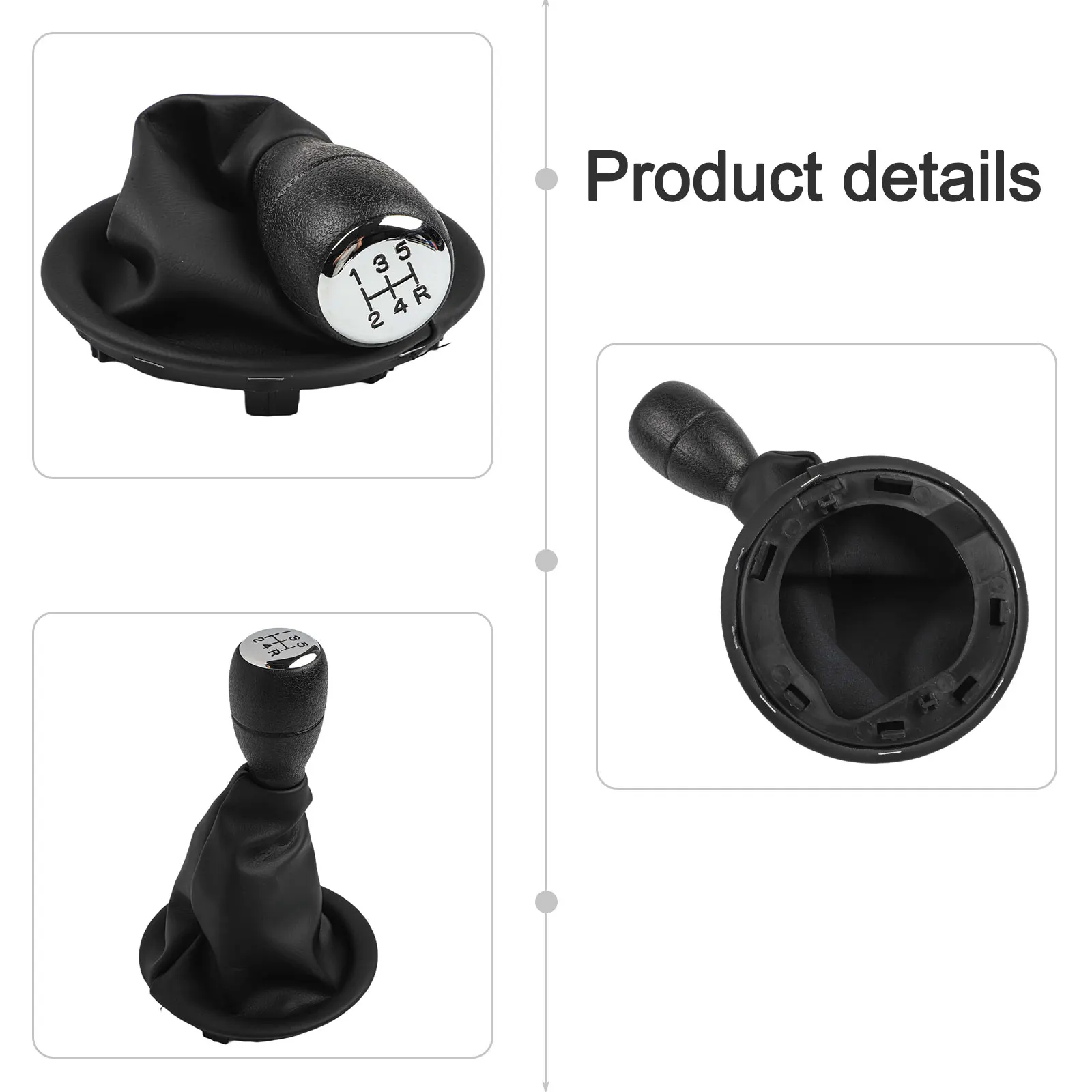 Car Interior Accessory 5-speed Shift Vehicle Upgrade Sleek Design Visual Refined Details For Partner 1996-2008