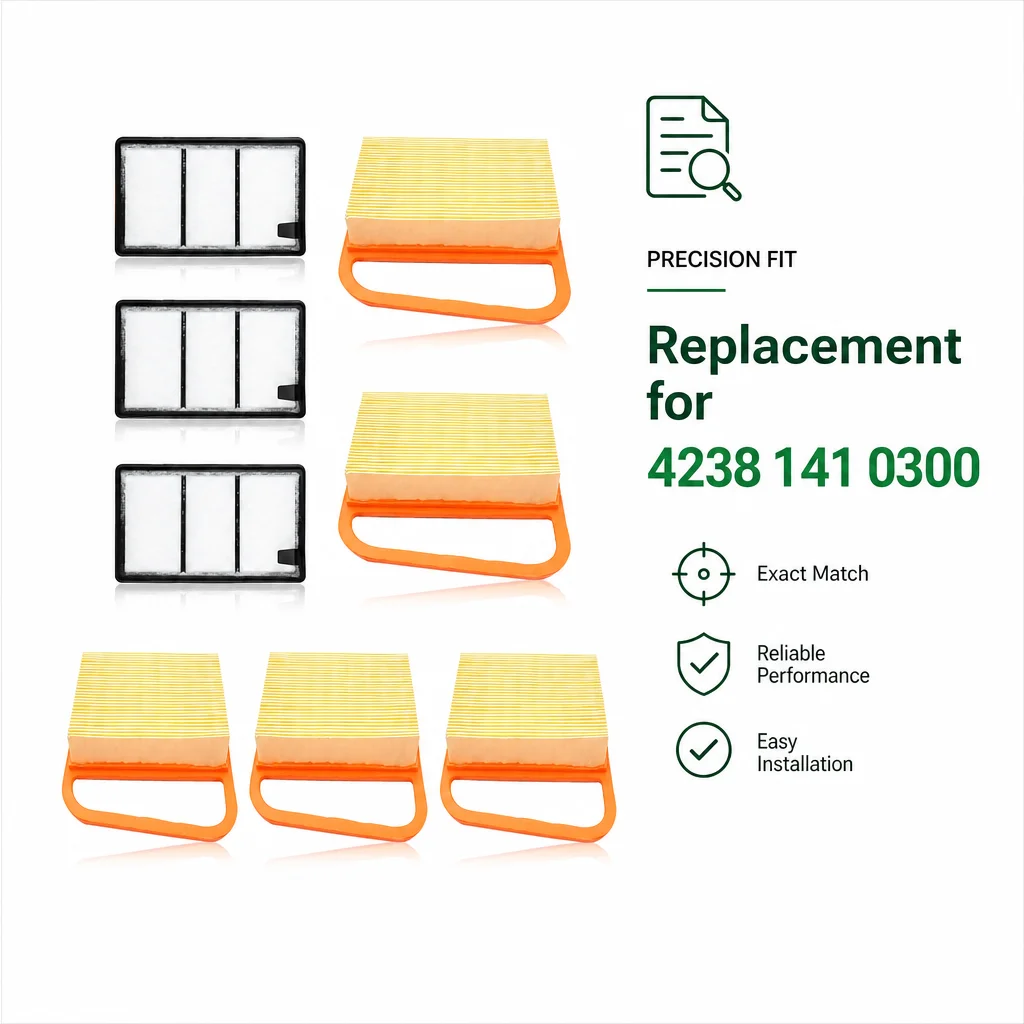 5 Pack Air Filter with Pre-Filter For Stihl TS410 TS420 TS410Z TS420Z Concrete Cut-Off Saw, Replace 4238 141 0300 4238-140-1800