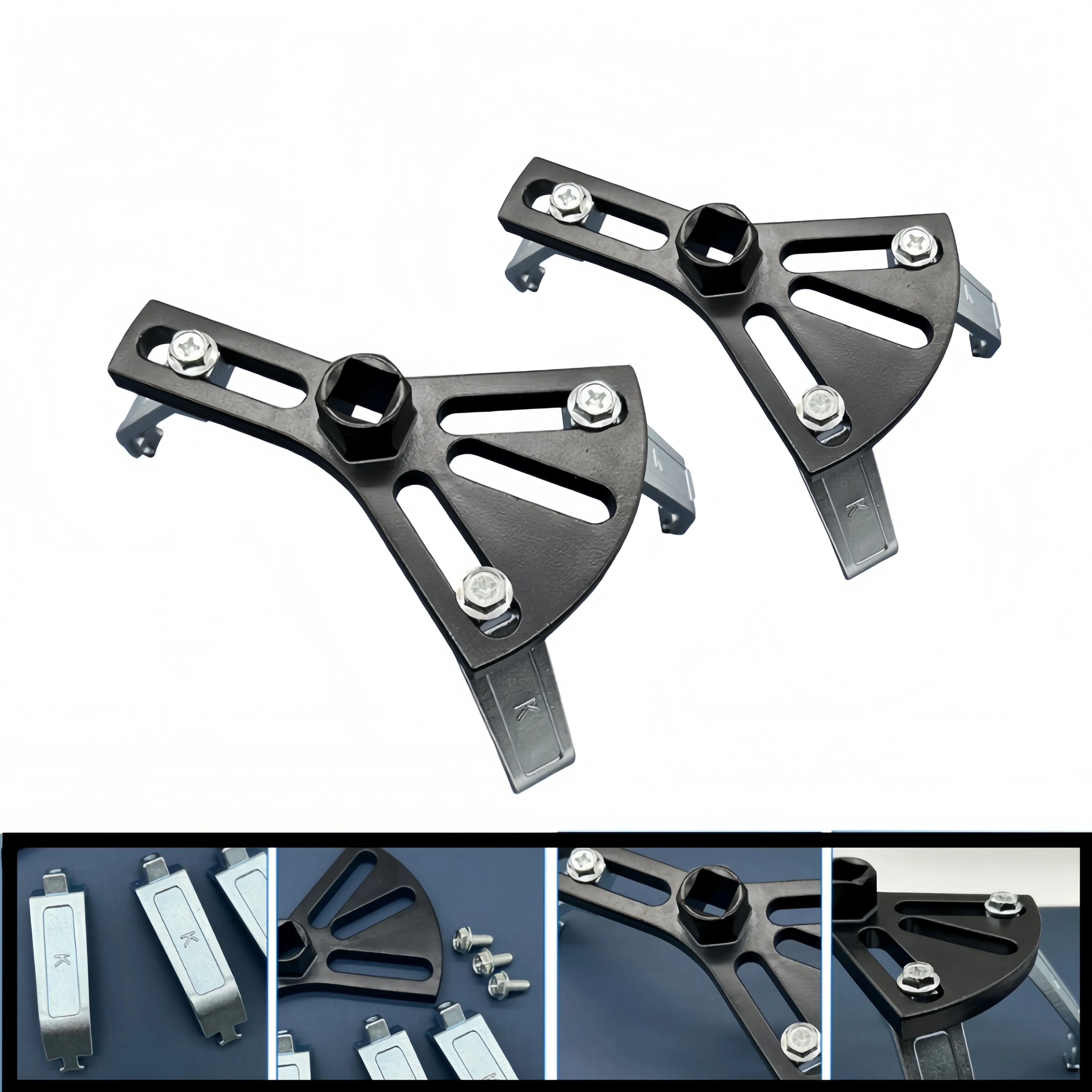 Fuel Pump Lock Ring Wrench, Heavy‑Duty Adjustable Removal & Installer Spanner, Tank Cap Repair Kit for Fuel System
