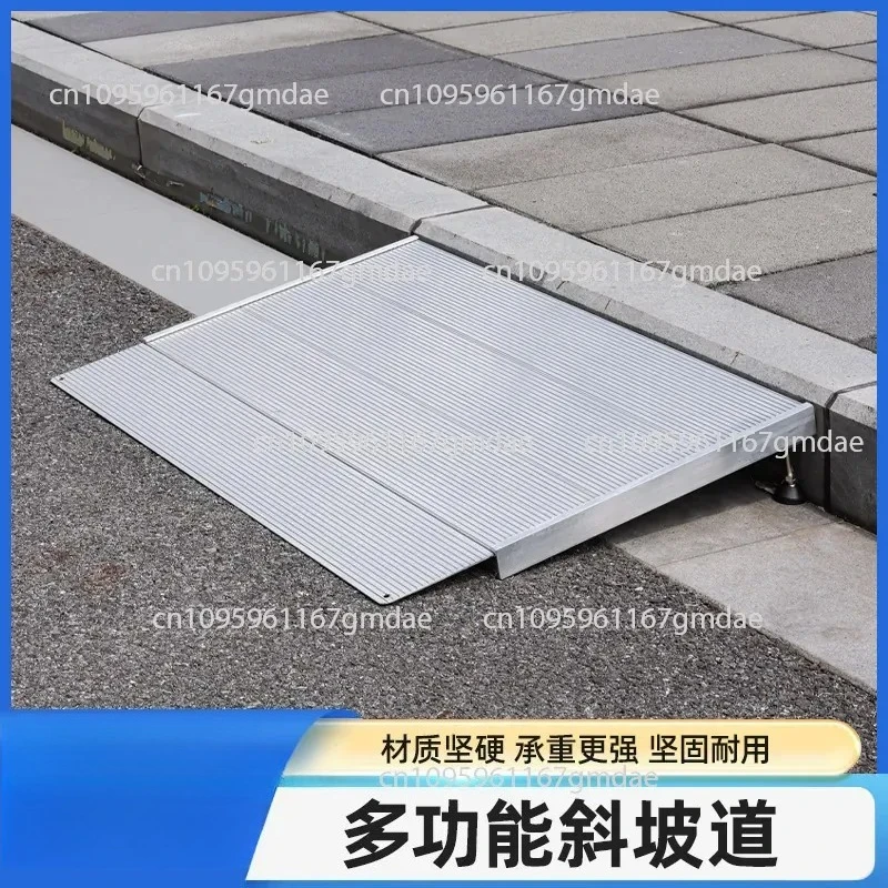 

Portable Accessible Wheelchair Ramp Multifunctional Aluminum Alloy Ramp Move Down and Up Stairs Ramp Mat Wholesale