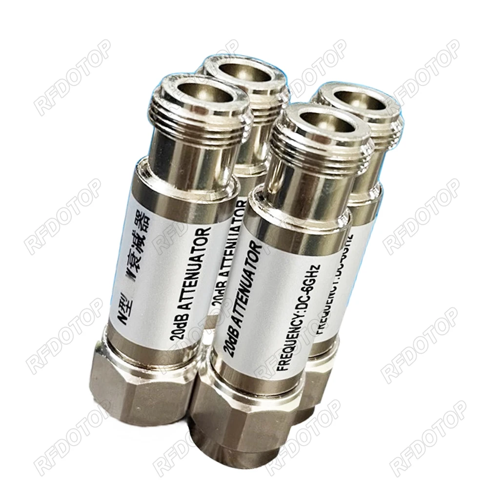 DC-6GHz 5W N Type Attenuator 3/5/6/10/15/20/30dB N Male to N Female Connector RF coaxial Attenuator VSWR≤1.2 50 Ohm