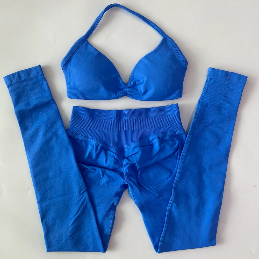 Pericic 2-teiliges Set für Damen, Trägerloses Yoga-BH-Sporttop, Workout-Leggings-Set, Nahtloses Gym-Set, Fitnesskleidung, Activewear – Detail 29