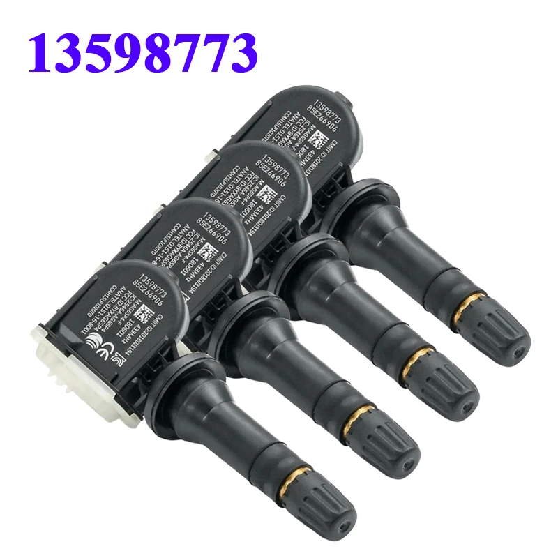

4PCS 13598773 Car TPMS Sensor Tire Pressure Monitor Sensor 433MHz For Cadillac CT5 CT6 SRX XT5 For GMC Chevrolet Camaro Cruze