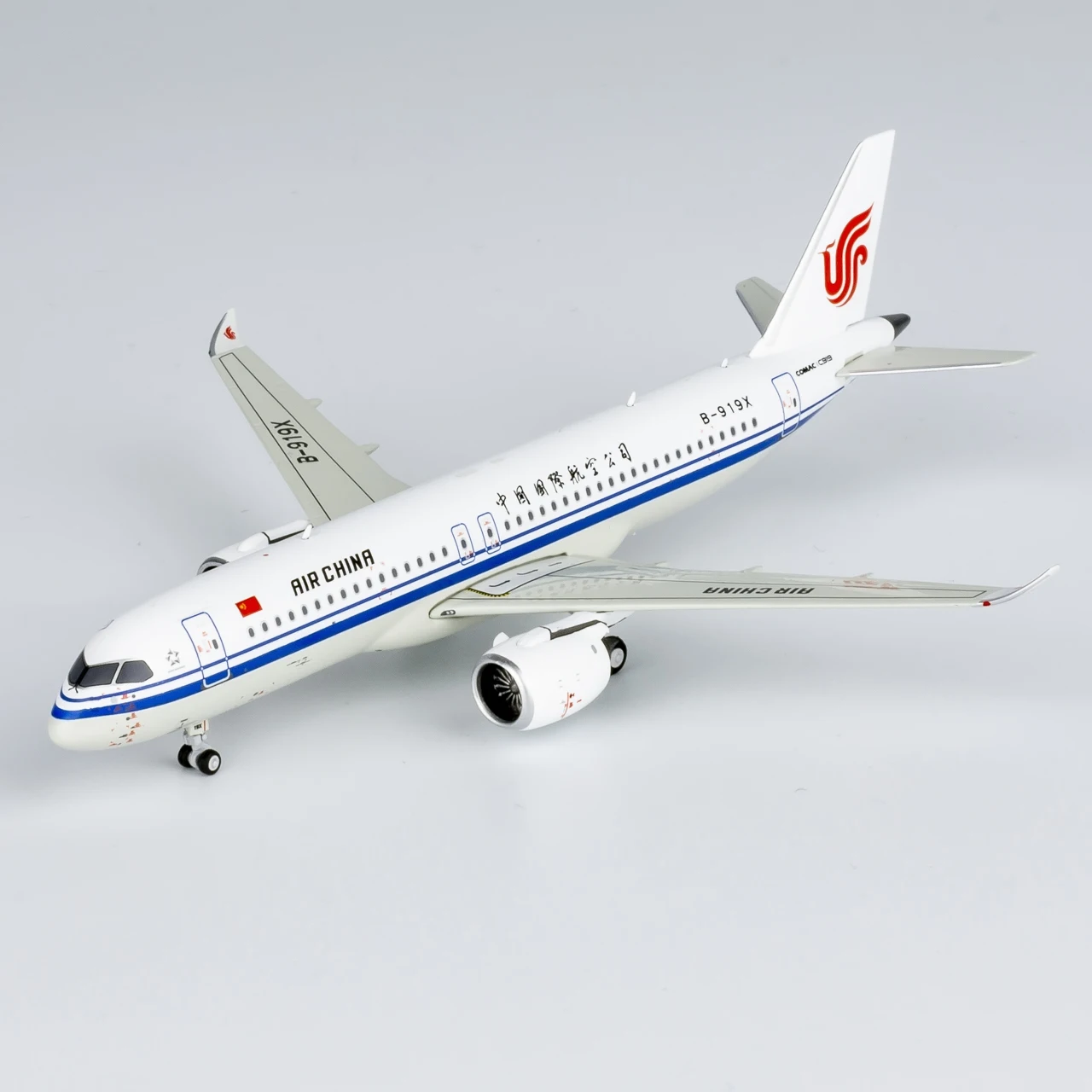 NG Models 19018# 1/400 scale alloy aircraft model COMAC C919 B-919X passenger aircraft model 10*9*3cm no bracket wheels movable