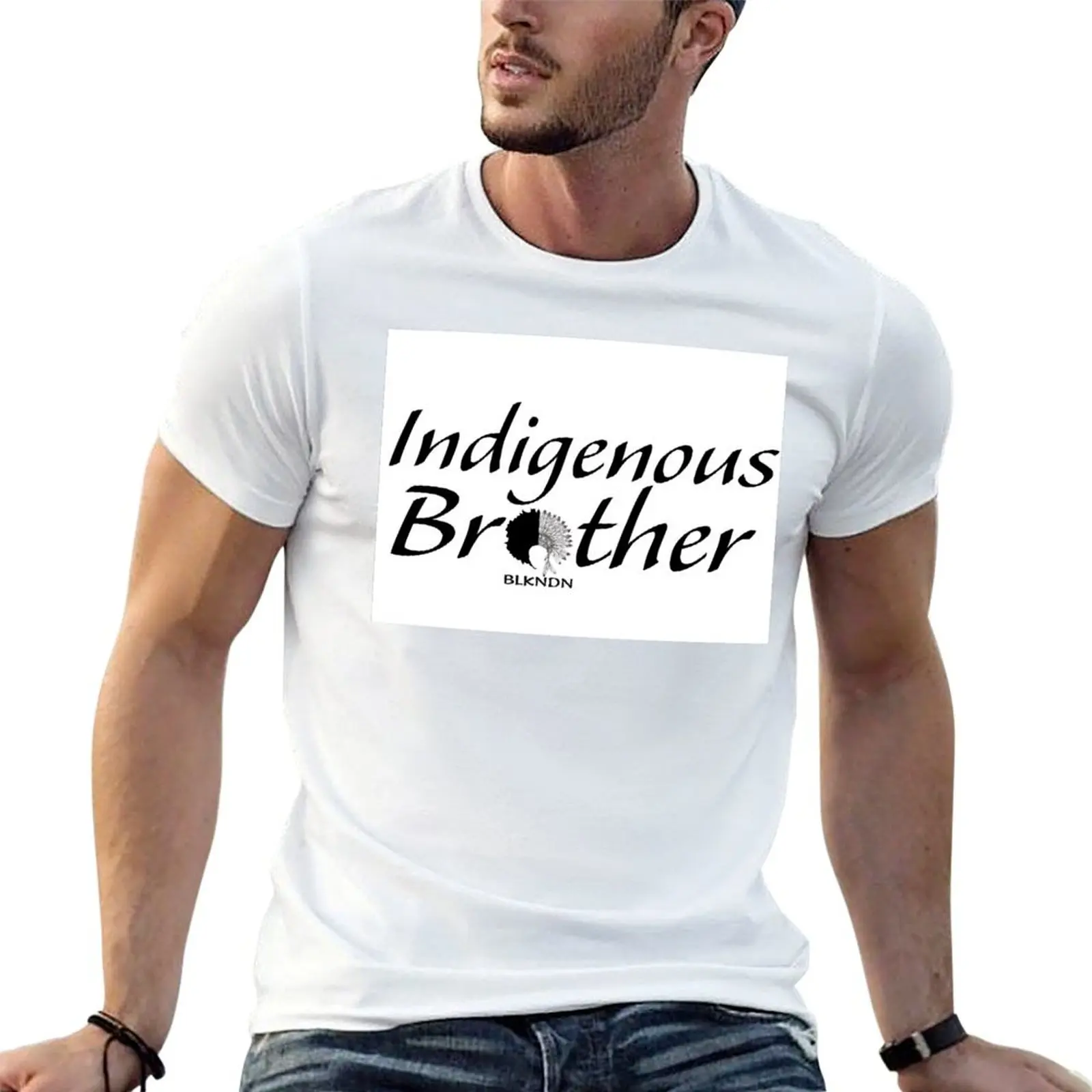 Indigenous Brother T-Shirt Casual Trendy Short Sleeve T-Shirt