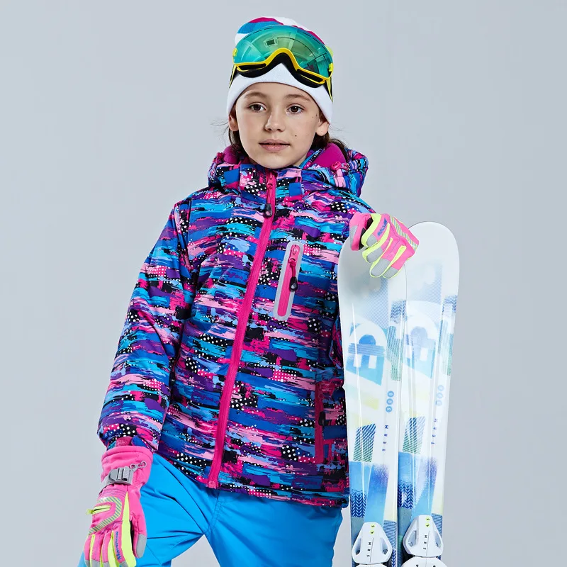 -30 Winter Kinderen Merk Ski Jas Jongen Meisje Kids Skiën Sneeuwpak Waterdichte Outdoor Sportjas Kleding Teen 12 14 Nieuwe Parka