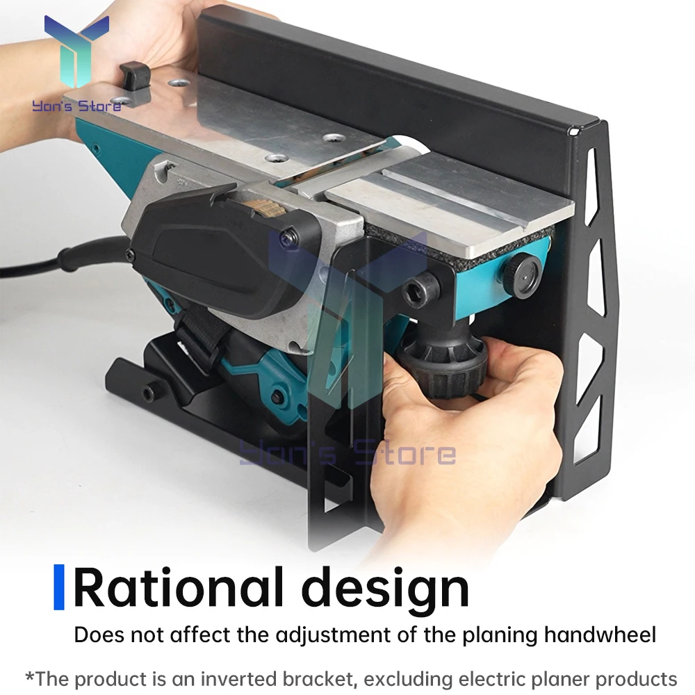 Flip Planer Stand- Electric Planer Inverted Bracket, Woodworking Planing Support Practical Household Flip Mount Tool Steel- Rack