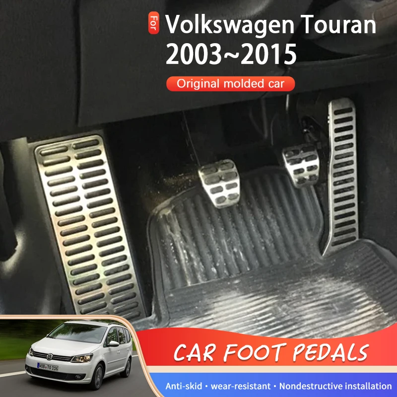 

Car Pedals For Volkswagen Golf Touran 1T 2003~2015 Aluminum alloy Car Foot Pad Car-Styling Cover Rest Brake Pedal Car Acessories