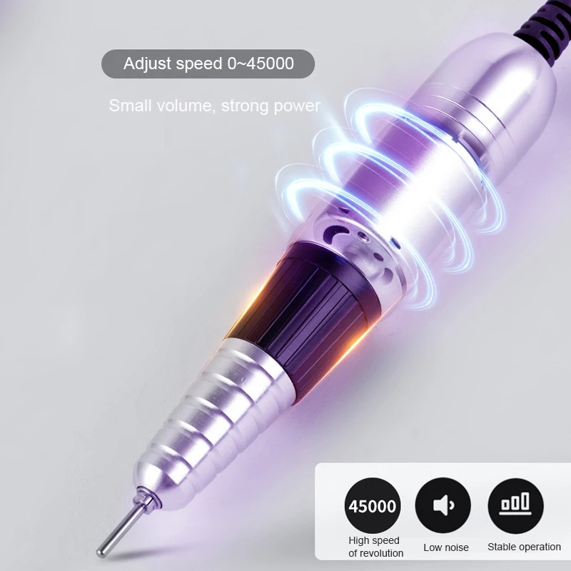 プロの電動ネイルポリッシャー,ポータブルネイルドリルキット,マニキュアとペディキュア,ツールセット,モデリングと研磨