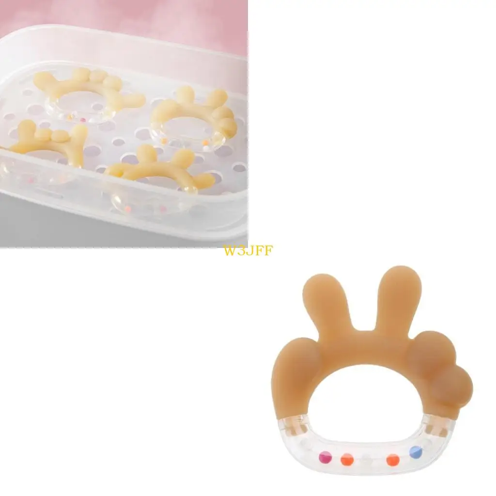 W3JF Baby Battle Juguete para Baby Baby Baby Baby Tail para desarrollo sensorial Masticando juguete Shaking & Showing Toy