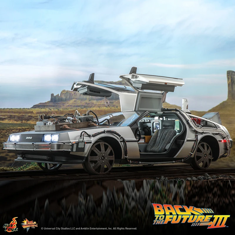 Hot Toys Ht 1/6 Mms738 Back To The Future Part 3 - 1:6 Scale Delorean Time Machine Collectible Vehicle Amazing Model Toy Gift