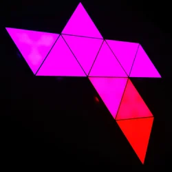 Touch Sensitive Triangle Lights Remote Controlled Triangle Lamp Modular Led Night Light For Game Room and Christmas Decoration