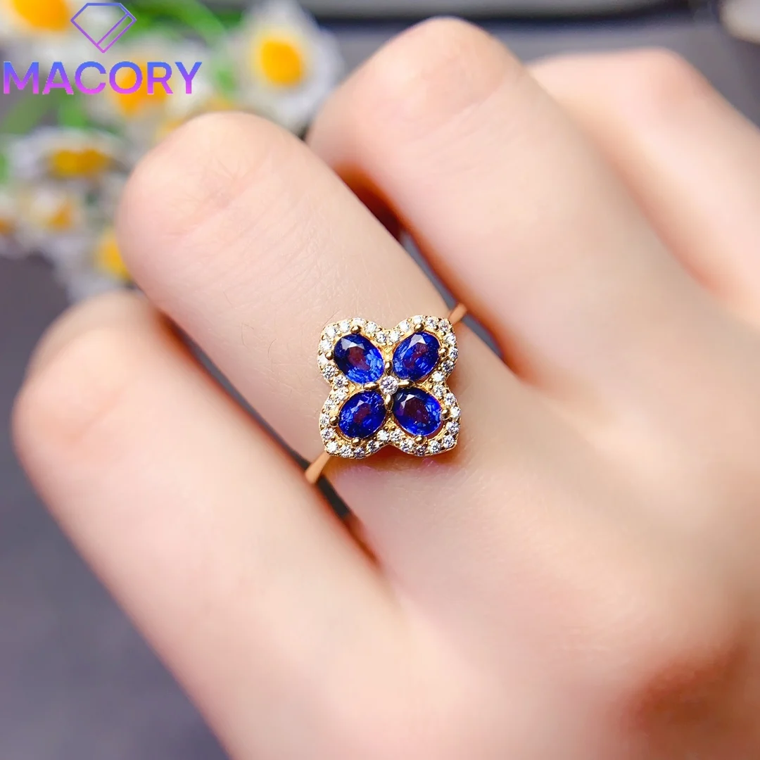 قابل للتعديل الياقوت الطبيعي الفضة 925 خاتم الإناث شحن مجاني العلامة التجارية الفاخرة نسخة خاتم الزواج مجوهرات عيد الحب. #4