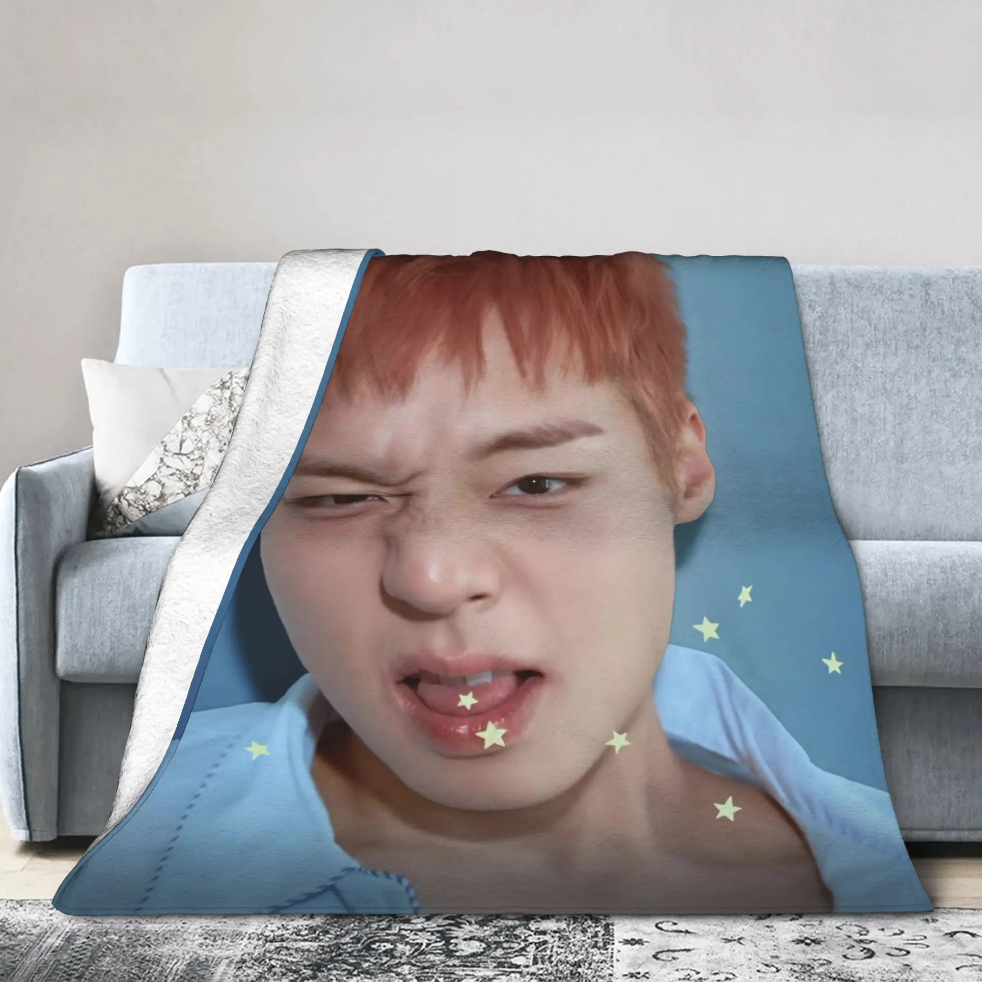 Singer P-Park Ji-hoons Music  Blanket Flannel Awesome Warm Throw Blanket for Home Spring Autumn,