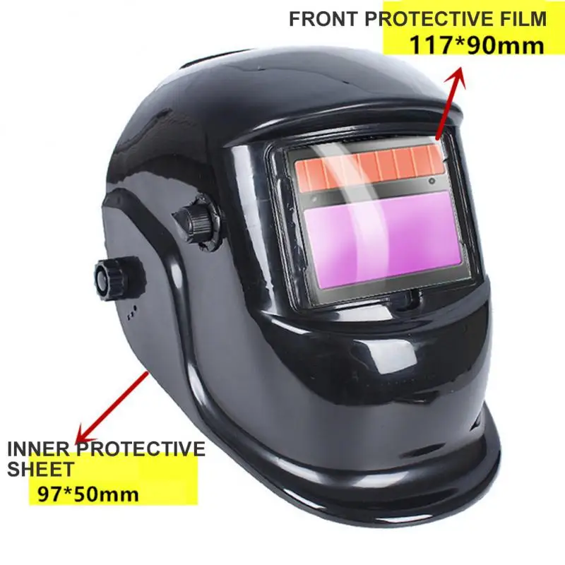 Transparent Protective Plate Round Corner Welding Mask Glass Lens Welding Helmet Lens Cover Plastic Welding Mask Lens Welding