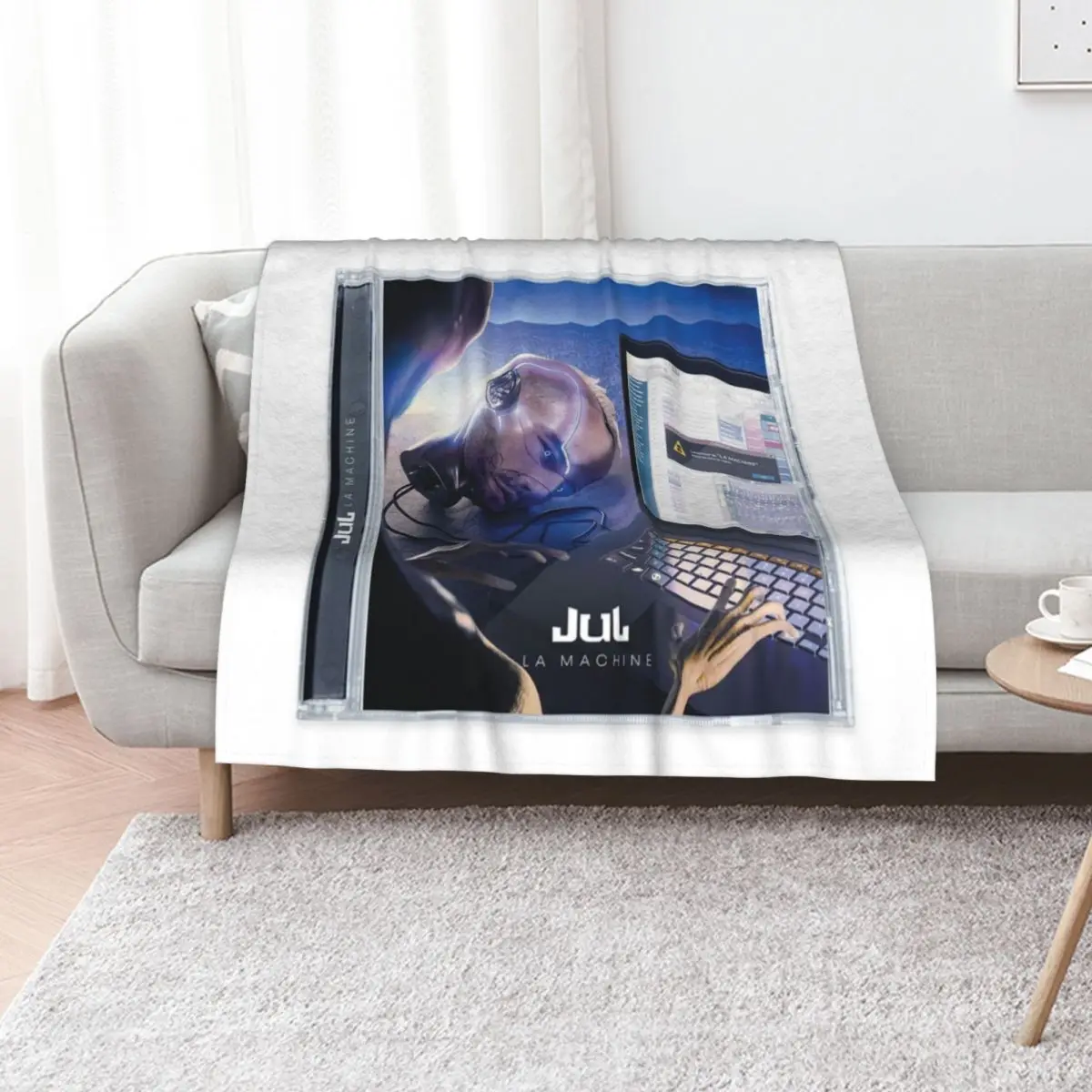 JUL cassette Throw Blanket Plaid on the sofa Hairy Sofa Throw Furrys christmas gifts Single Blankets