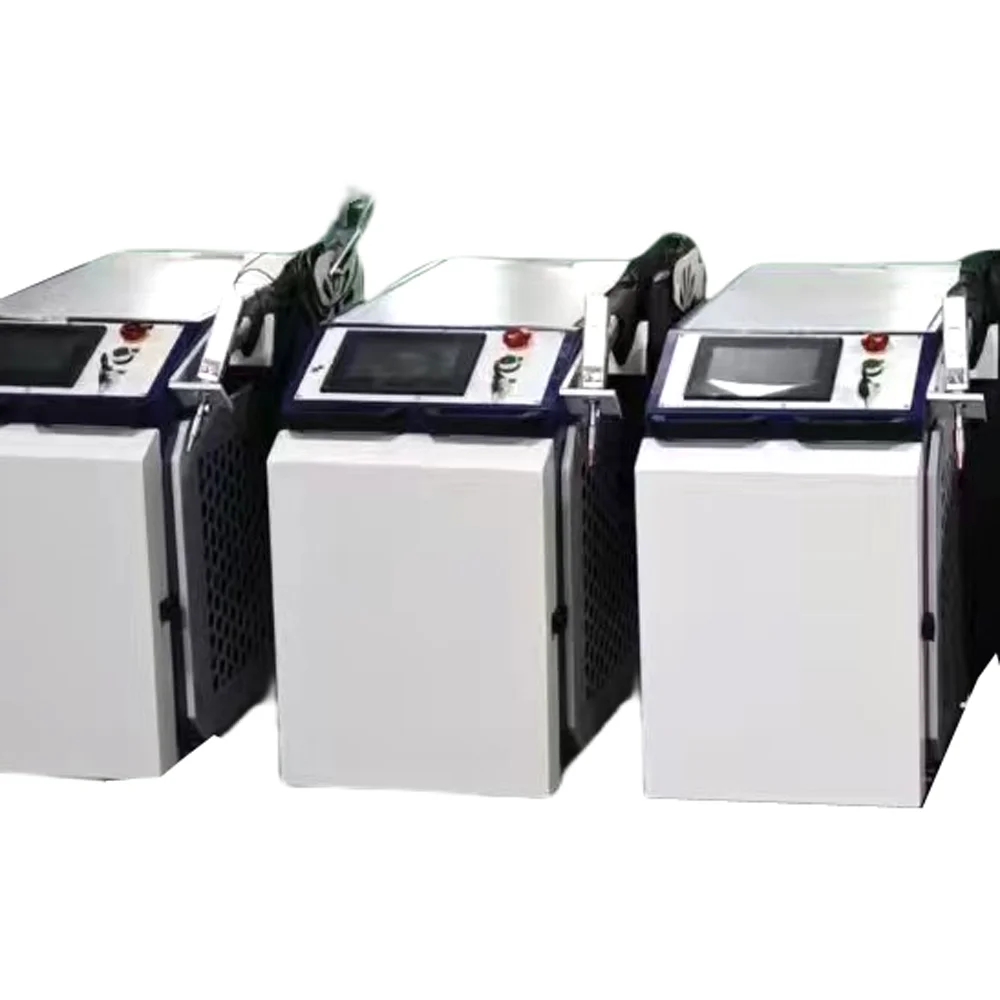 

1500 Вт портативный небольшой волоконный лазерный сварочный аппарат для очистки и резки с лазерным источником JPT MAX Raycus RECI