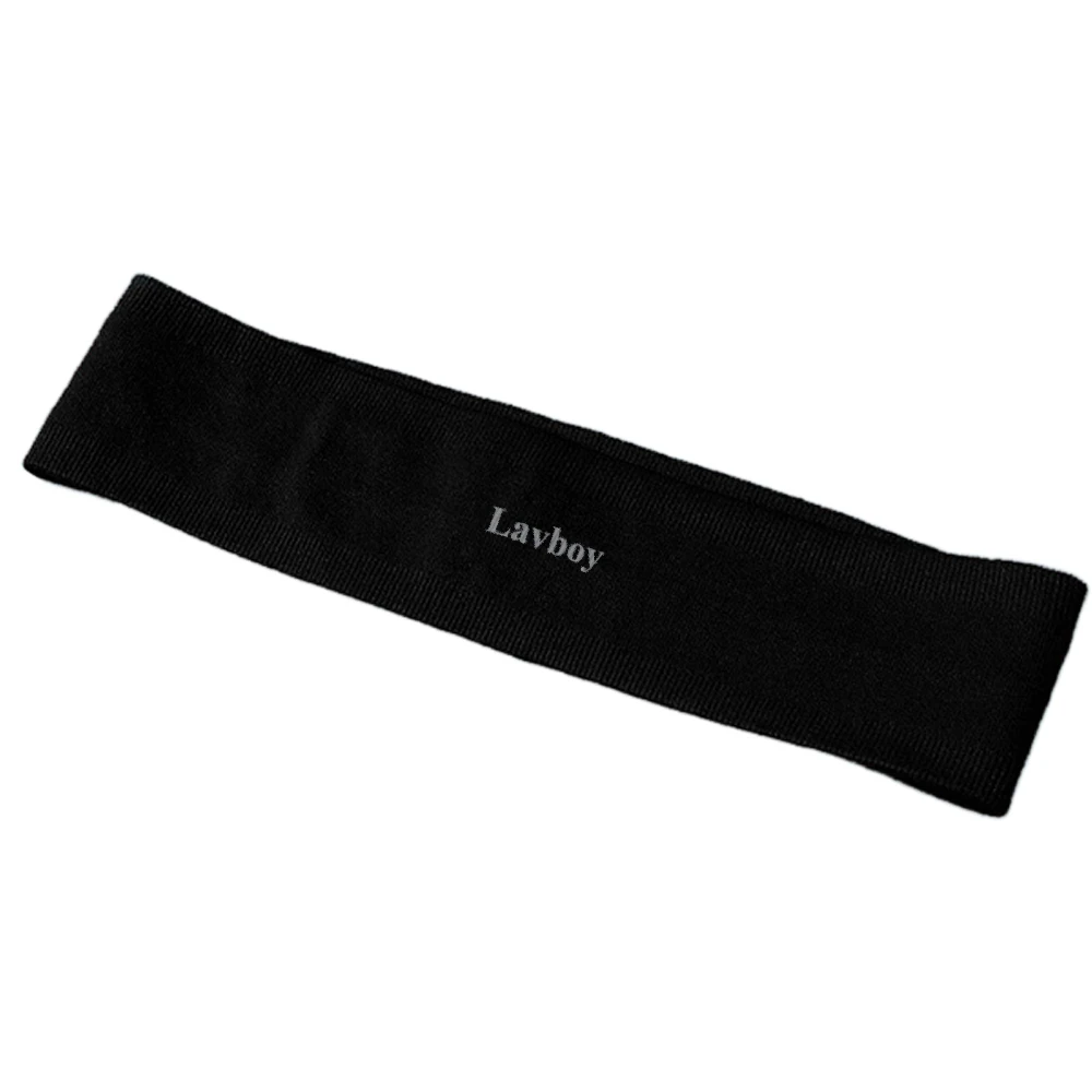 Lavboy Headbands, 2 Pcs Black Sports Headbands for Women Elastic Cotton Non-Slip