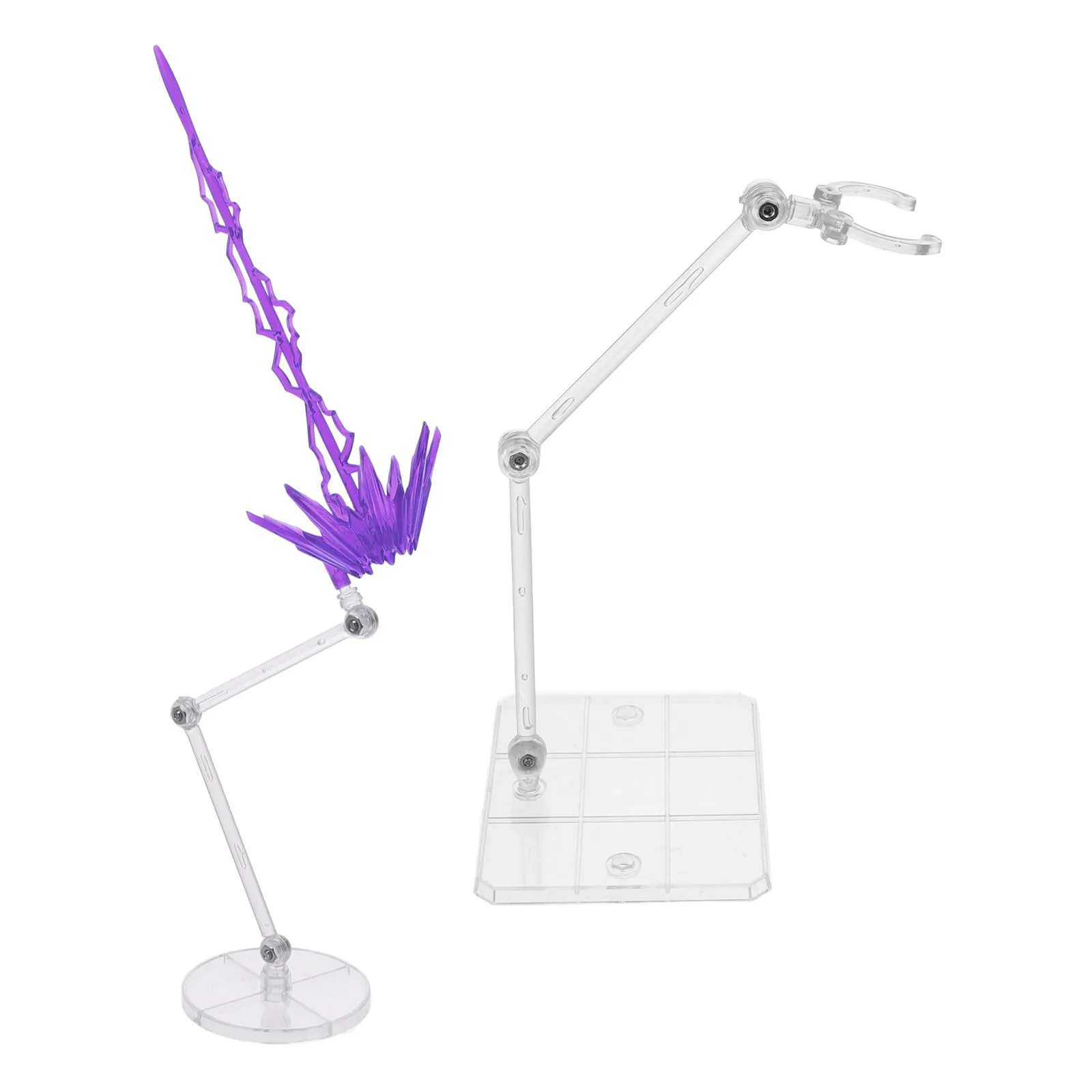 

1Set Display Support Stand for Action Figures Clear Acrylic Base Creative Design Portable Desktop Organizer Stable