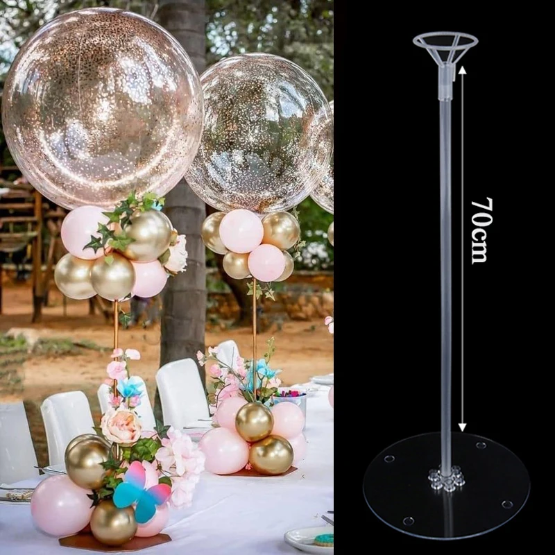 Coluna de suporte para balões, decoração de festa de aniversário, mesa de balões, decoração do casamento, suporte de balão, 35 cm, 70cm