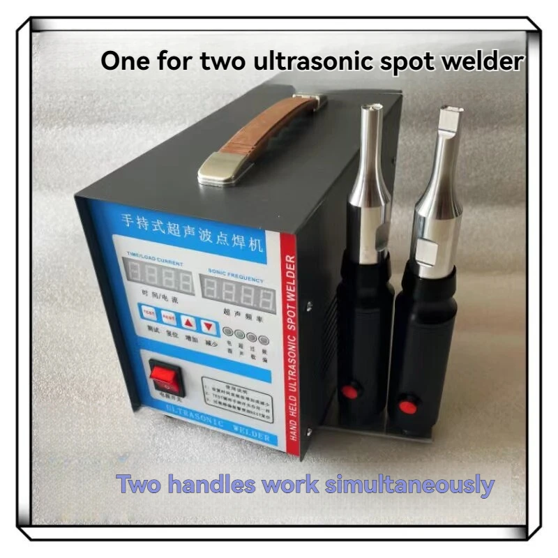 600-2000W Digital Ultrasonic Spot Welder Handheld Auto Frequency Tracking Welding Machine for PP PVC Plastic Auto Repair