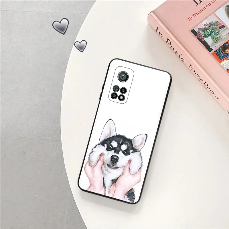 Black Matte Phone Case for Redmi Note12 Note13 5G 4G Xiaomi 13 12 Pro 12C 12X 12T 13C 12S Lite Ice Snow Fox Soft Cover