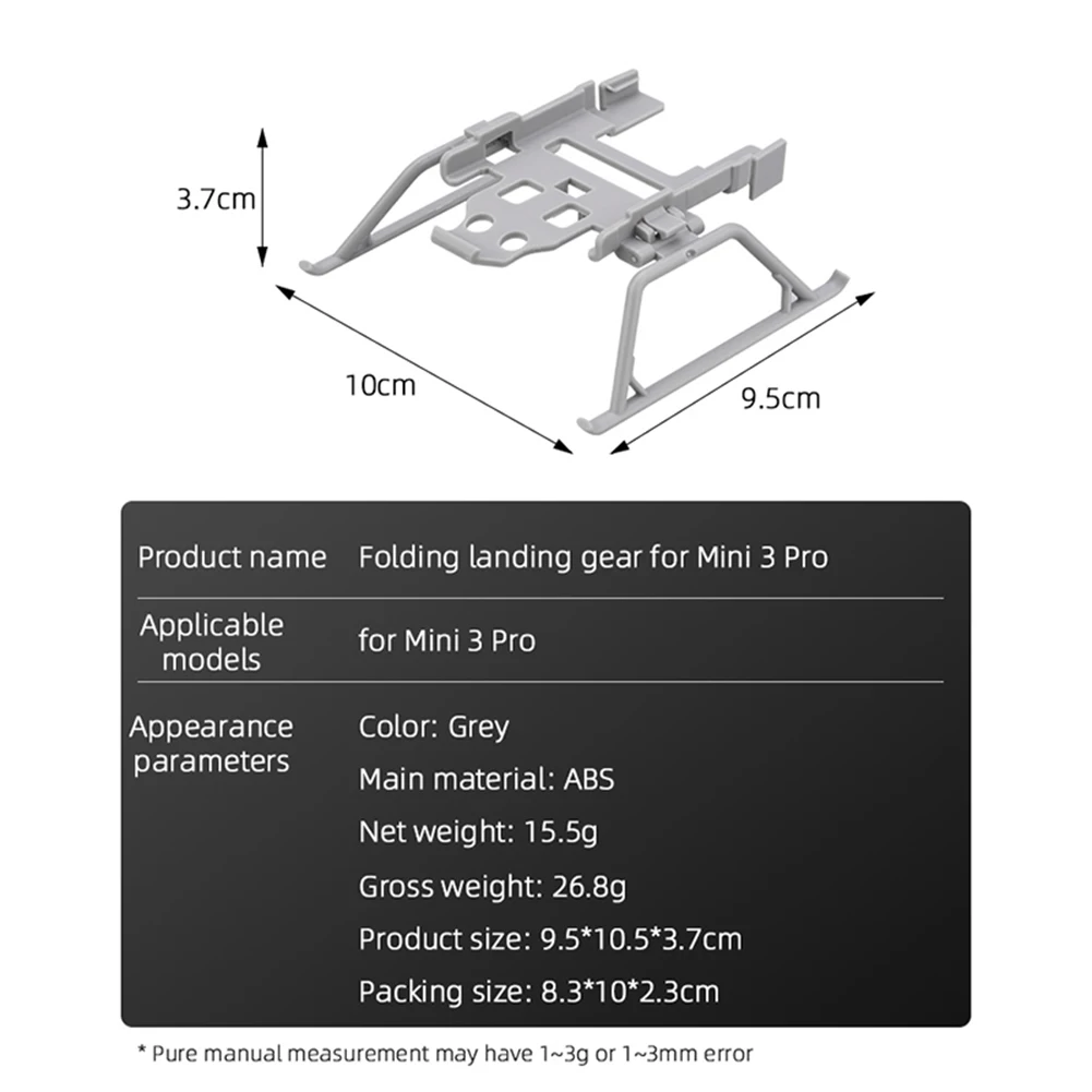 طوي الهبوط ل DJI Mini 3 برو/Mavic Mini/2/SE الإفراج السريع ارتفاع موسع الساق حامي الطائرة بدون طيار تمديد قدم