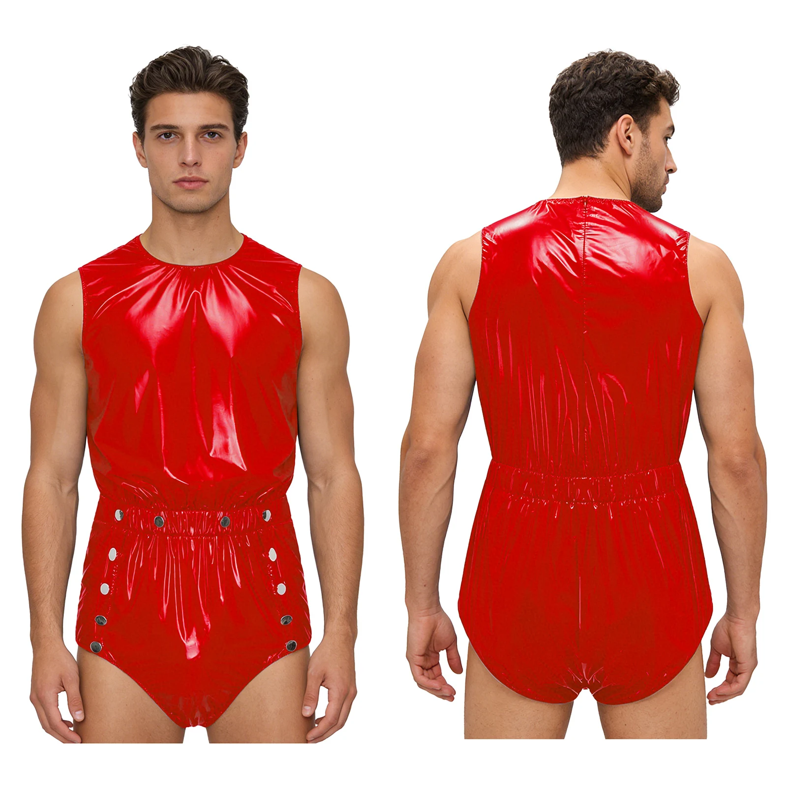 Heren Dames Waterdichte bodysuit Wasbaar Lekvrij Luierhoesje Badkleding Clubkleding Ouderen Alzheimer Bedlegerige Adaptieve kleding - afbeelding 1