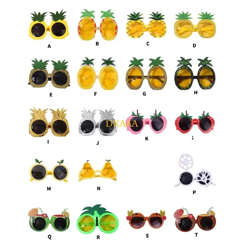 DXAA Creative Hawaiian Fruit Eyewear Compact Portable Design For Role Playing Games Themed Parties And Outdoor Use