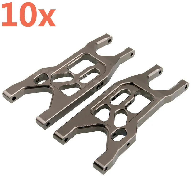 

10Pcs RC Car AXIAL SCX10 Yeti Rock Racer 90026 AX90025 Alum.Front Lower Suspension Arm For 1/10 Scale Models Remote Control Car