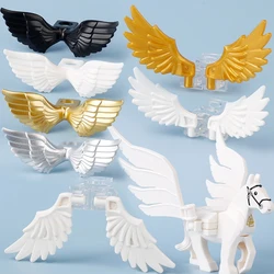 MOC Angle Golden Wings Building Blocks Kit Feather Animals Flying Horse Blocks Assemble Toys Compatible