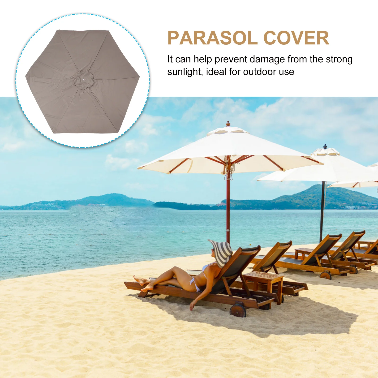 

Canopy Replacement for Patio Umbrella Weather Resistant Stylish Design Outdoor Umbrella Canopy Supply Replacement for Yard