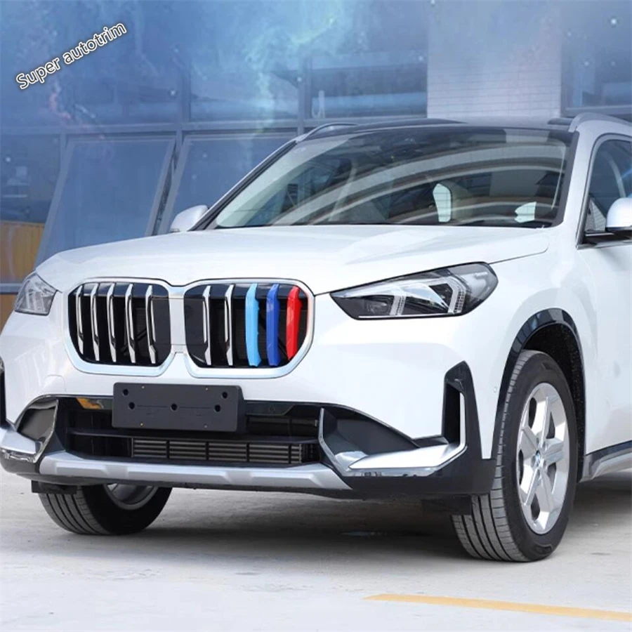 

3PCS Tricolor Front Grill Racing Grille Insert Buckle Decoration Strip Cover Trim Accessories Exterior For BMW X1 U11 2023 2024