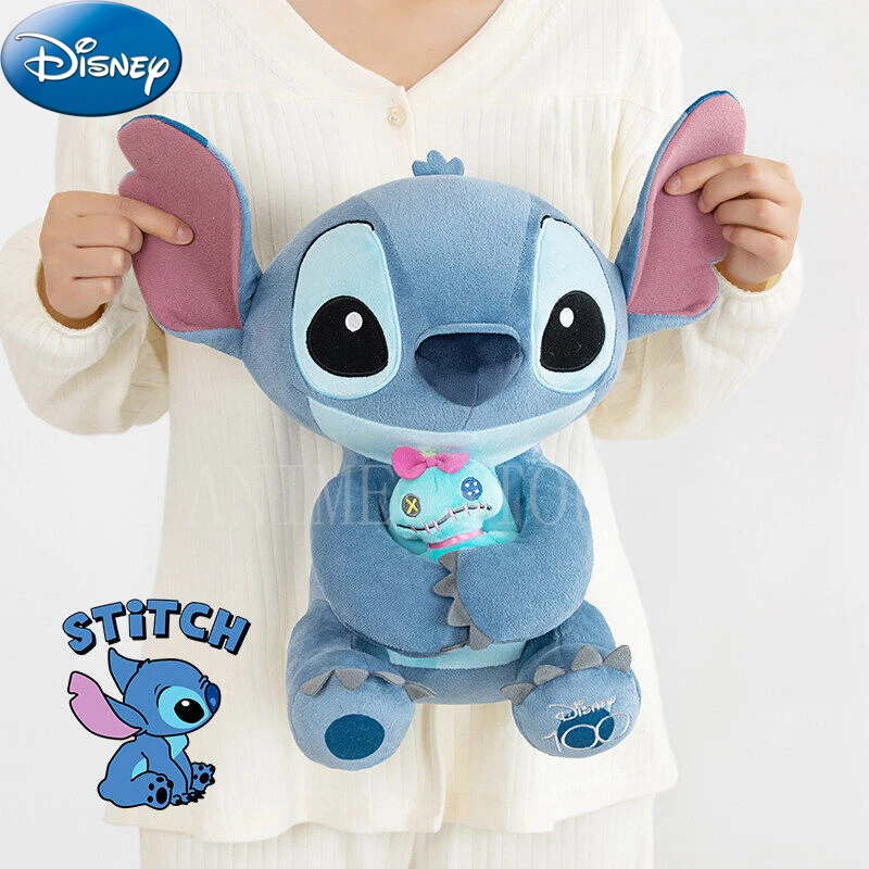 Muñeco de peluche Stitch de 20-25cm, figuras originales de Anime de Disney, Lilo & Stitch, lindos juguetes de peluche, periféricos de película,