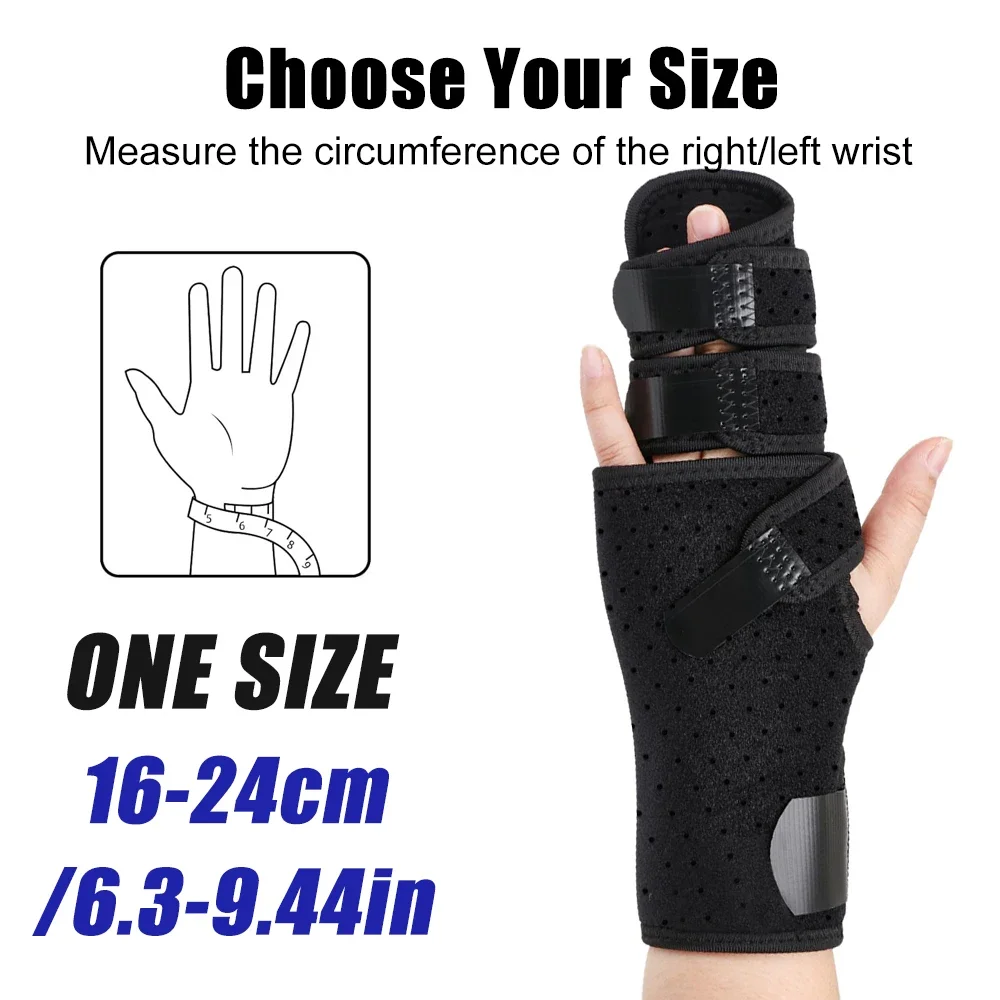 1Pcs Finger Wrist Splint Support for Two/Three Fingers, Wrist Brace Guard With Aluminum Plate OK Cloth Fabric Hand Protector