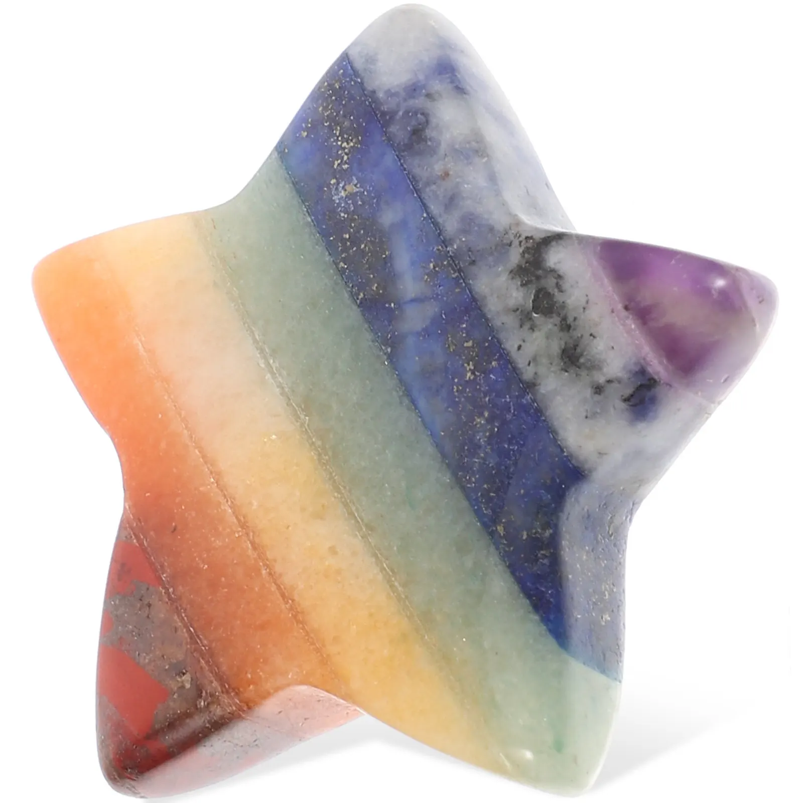 Creative Crystal Star Desktop Decoration Fine Craft Five-Pointed Star Ornament Meditation Home Decor