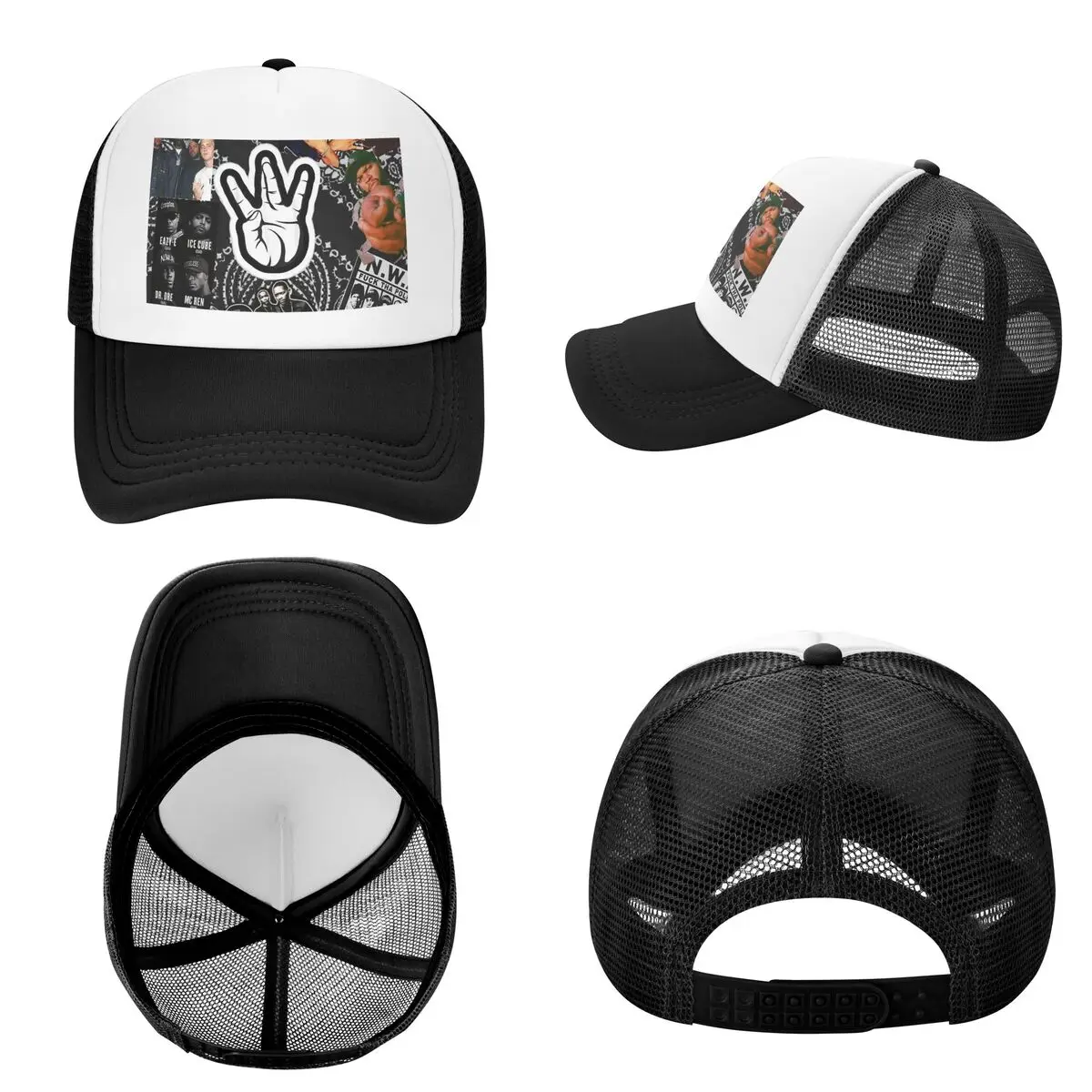 Rapper Tupac 2PAC Hip Hop (4) Cap Casual Mesh Baseball Caps Adjustable Hat Hip Hop Summer Unisex Baseball Hats