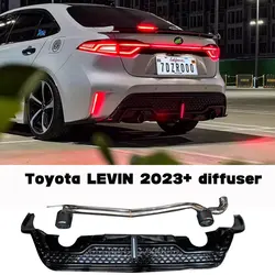 Be suitable forToyota Corolla XSE diffuser  LEVIN Modified car supplies black carbon fiber
