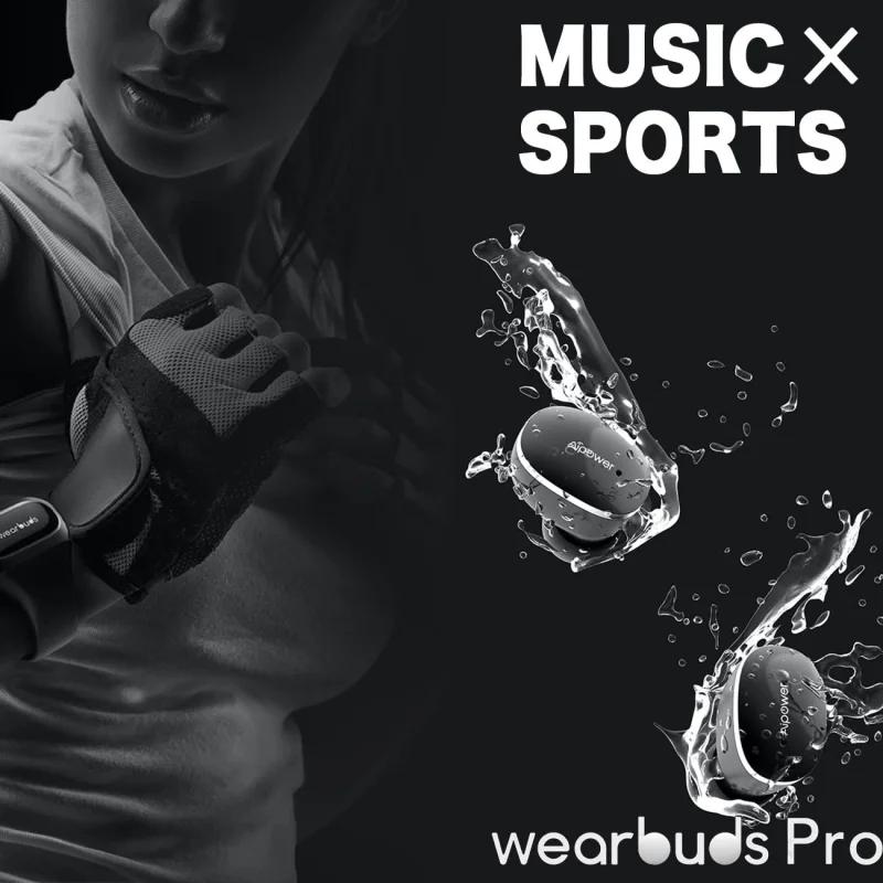 Aipower – montre connectée 2 en 1, Bluetooth, écouteurs sans fil, moniteur de fréquence cardiaque, moniteur d'activité physique, compteur Wearbuds 20Lite